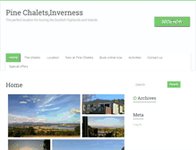 Tablet Screenshot of pinechalets.co.uk